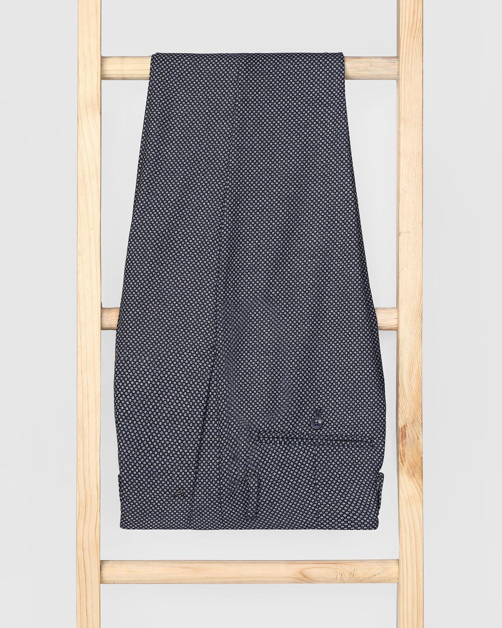 Comfort Arise Formal Navy Textured Trouser - Timber