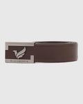 Must Haves Leather Brown Textured Belt - New Grabirde