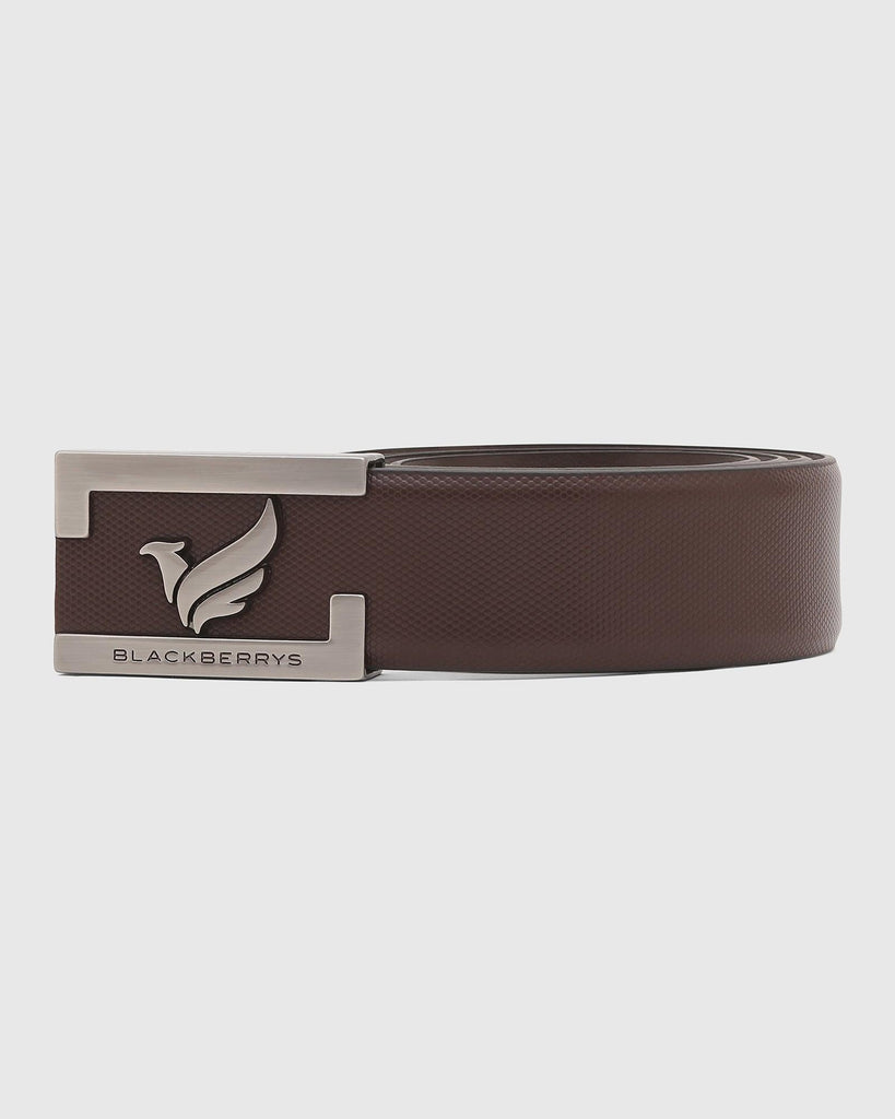 Must Haves Leather Brown Textured Belt - New Grabirde