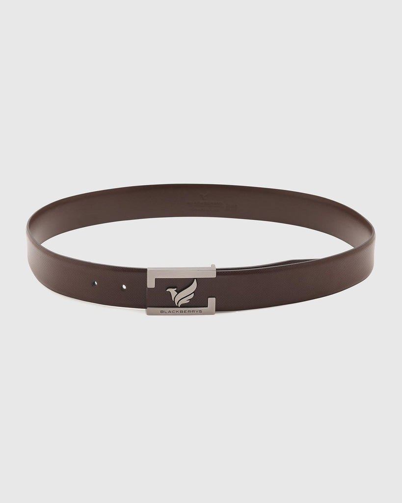 Must Haves Leather Brown Textured Belt - New Grabirde