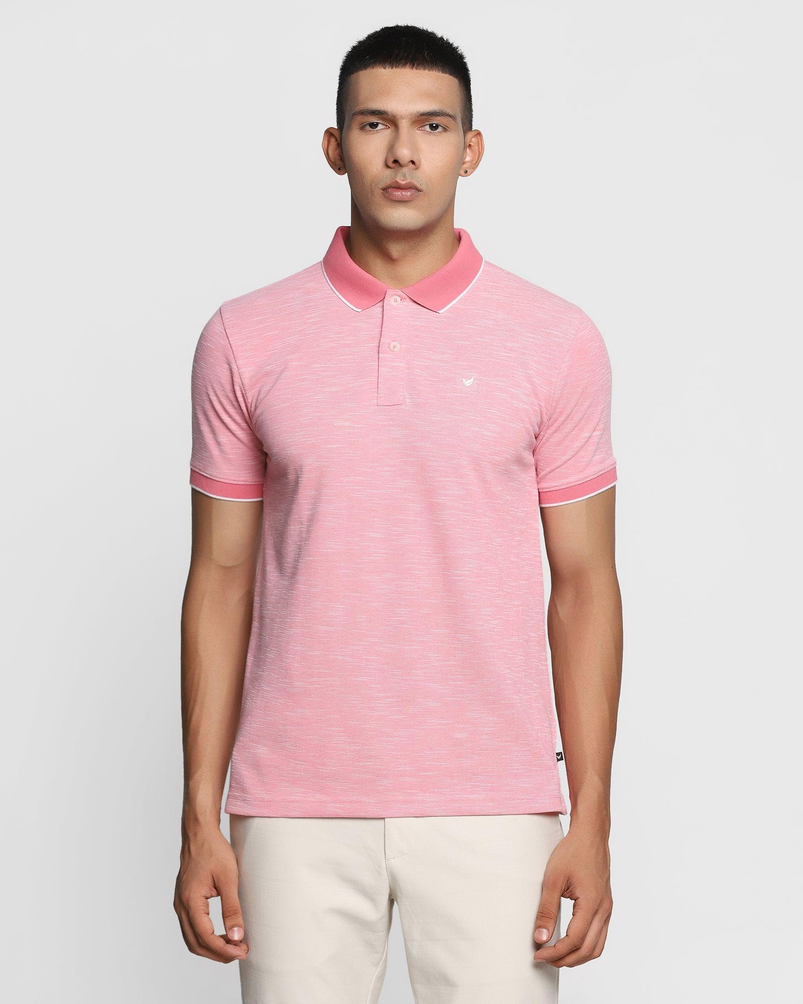 Polo Rasberry Textured T Shirt - Osman