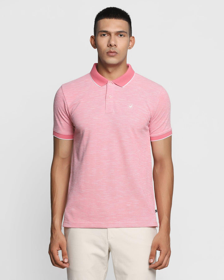 Polo Rasberry Textured T-Shirt - Osman