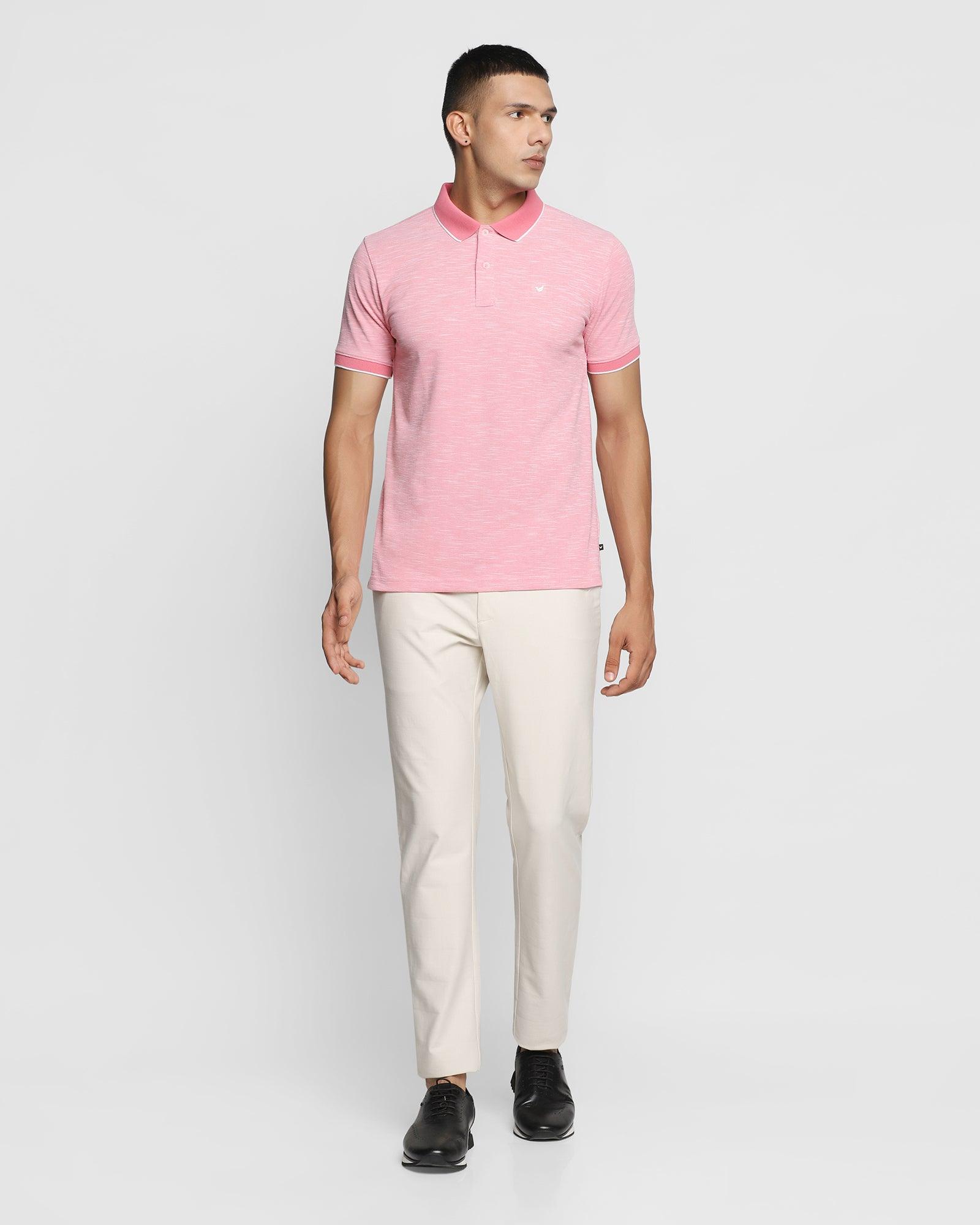 Polo Rasberry Textured T Shirt - Osman