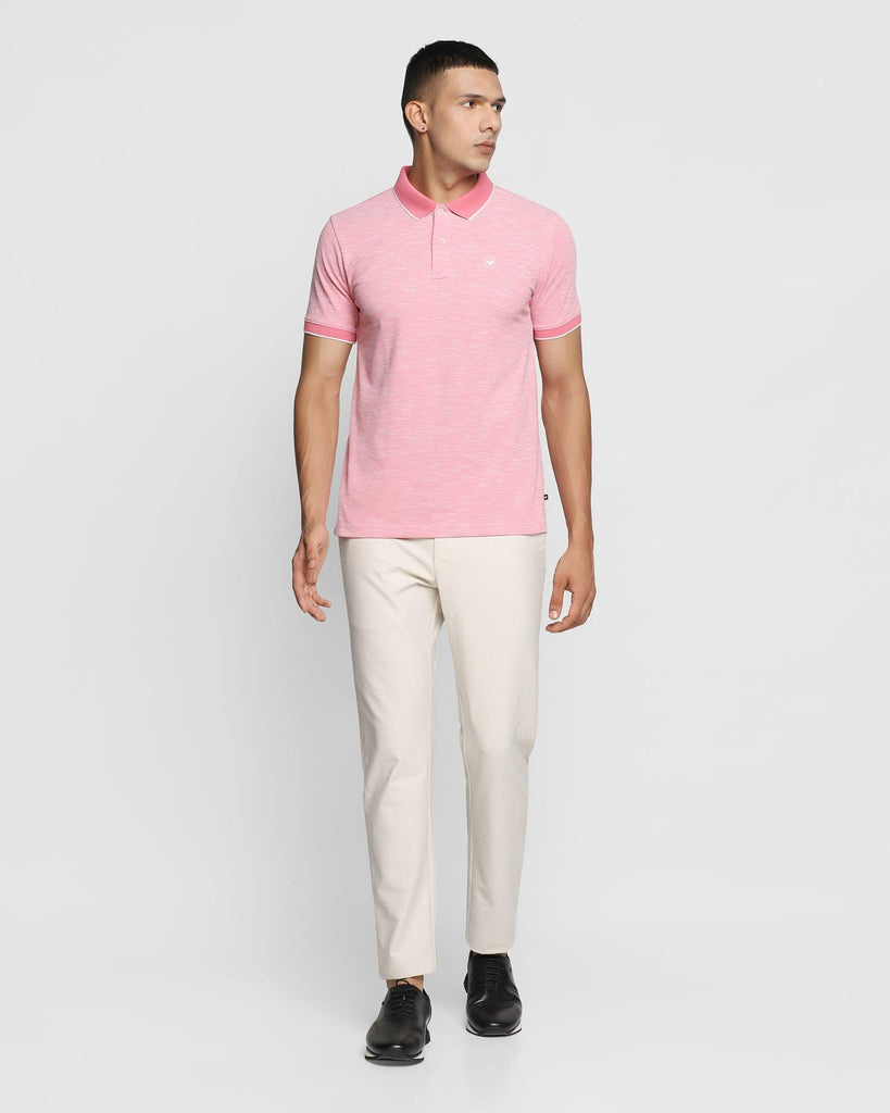 Polo Rasberry Textured T-Shirt - Osman