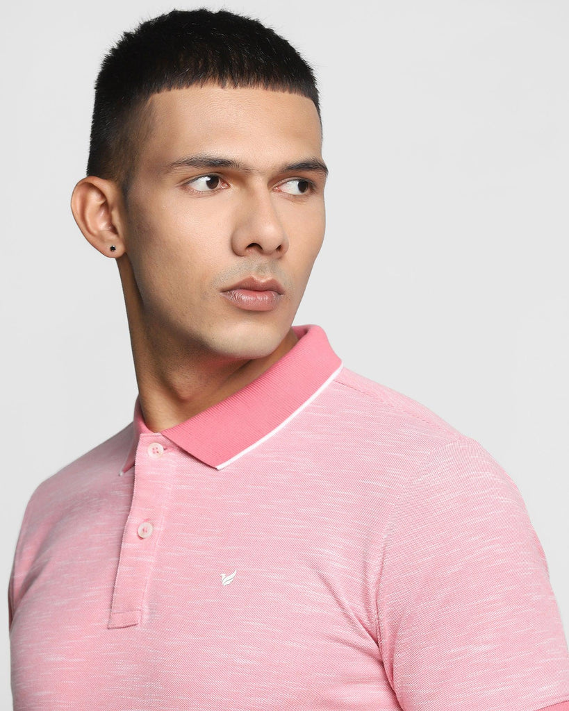 Polo Rasberry Textured T-Shirt - Osman