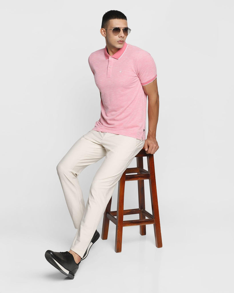 Polo Rasberry Textured T-Shirt - Osman