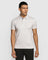 Polo White Textured T Shirt - Alpha