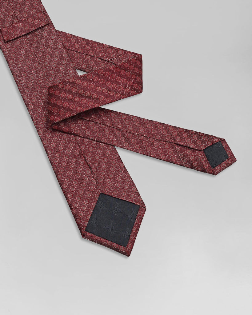 Silk Brown Textured Tie - Qarib