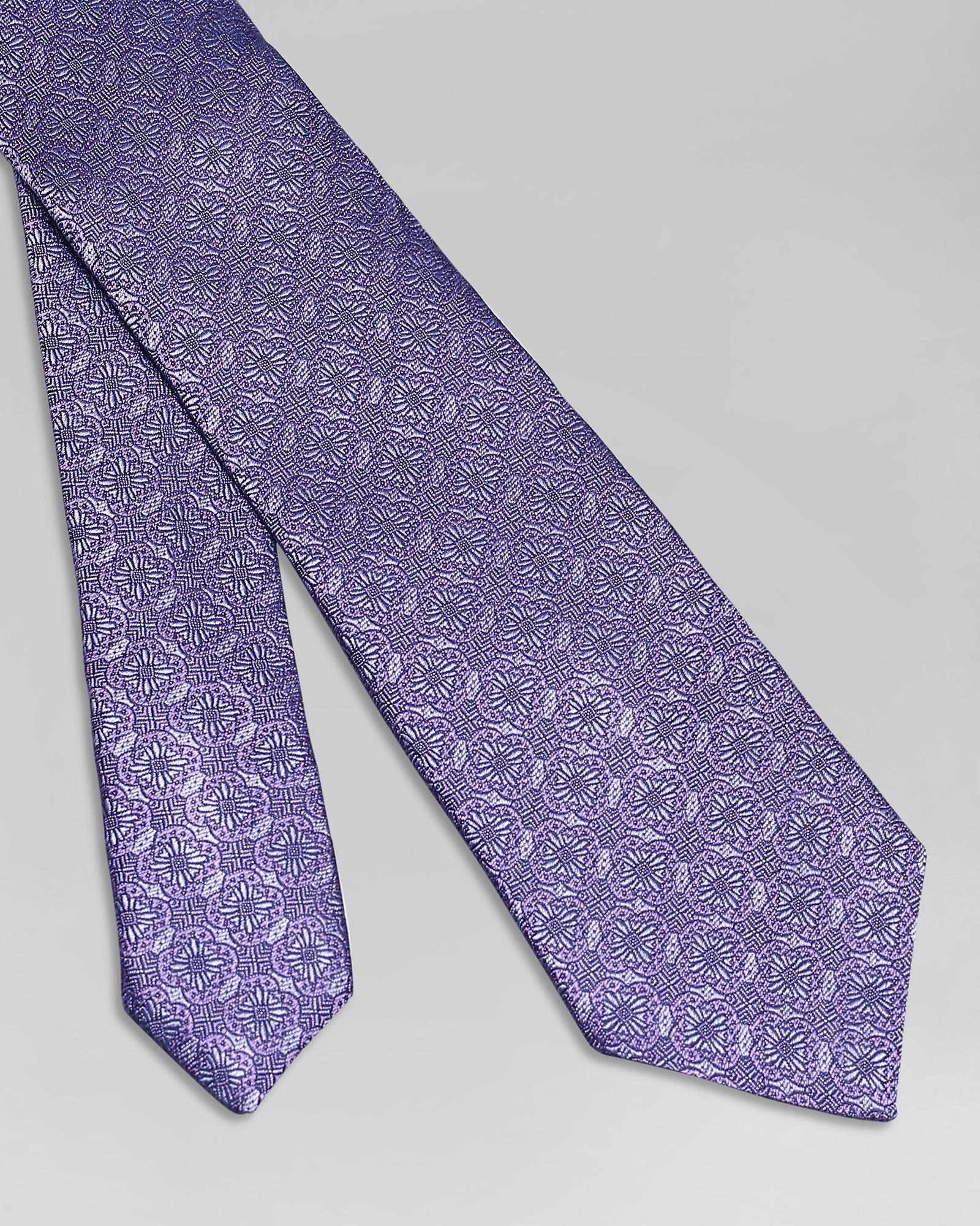 Silk Purple Textured Tie - Quincy