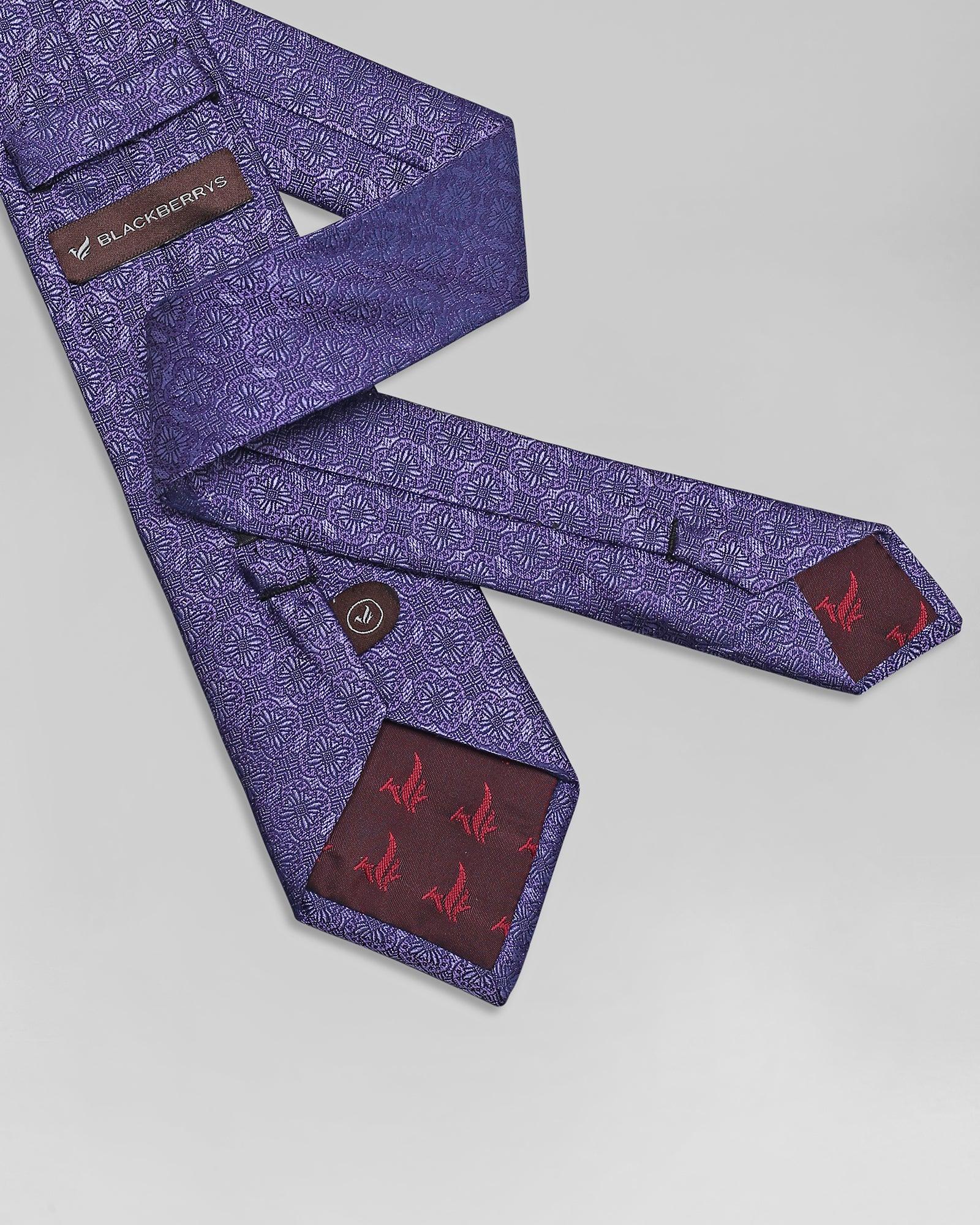 Silk Purple Textured Tie - Quincy