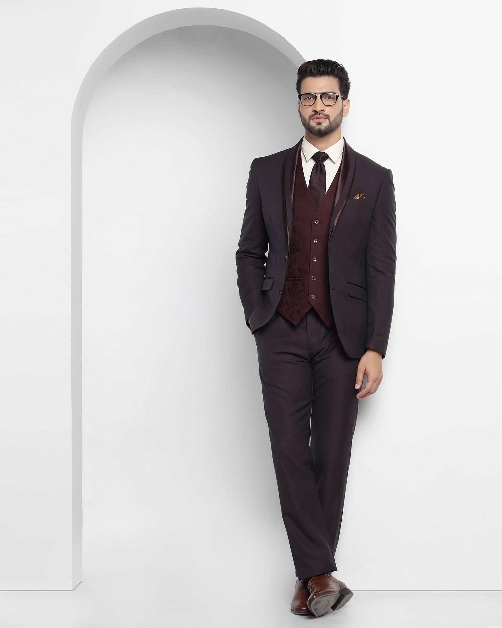burgundy wedding suit with waistcoat Mario Moreno Moyano | Mens fashion  suits, Designer suits for men, Dress suits for men