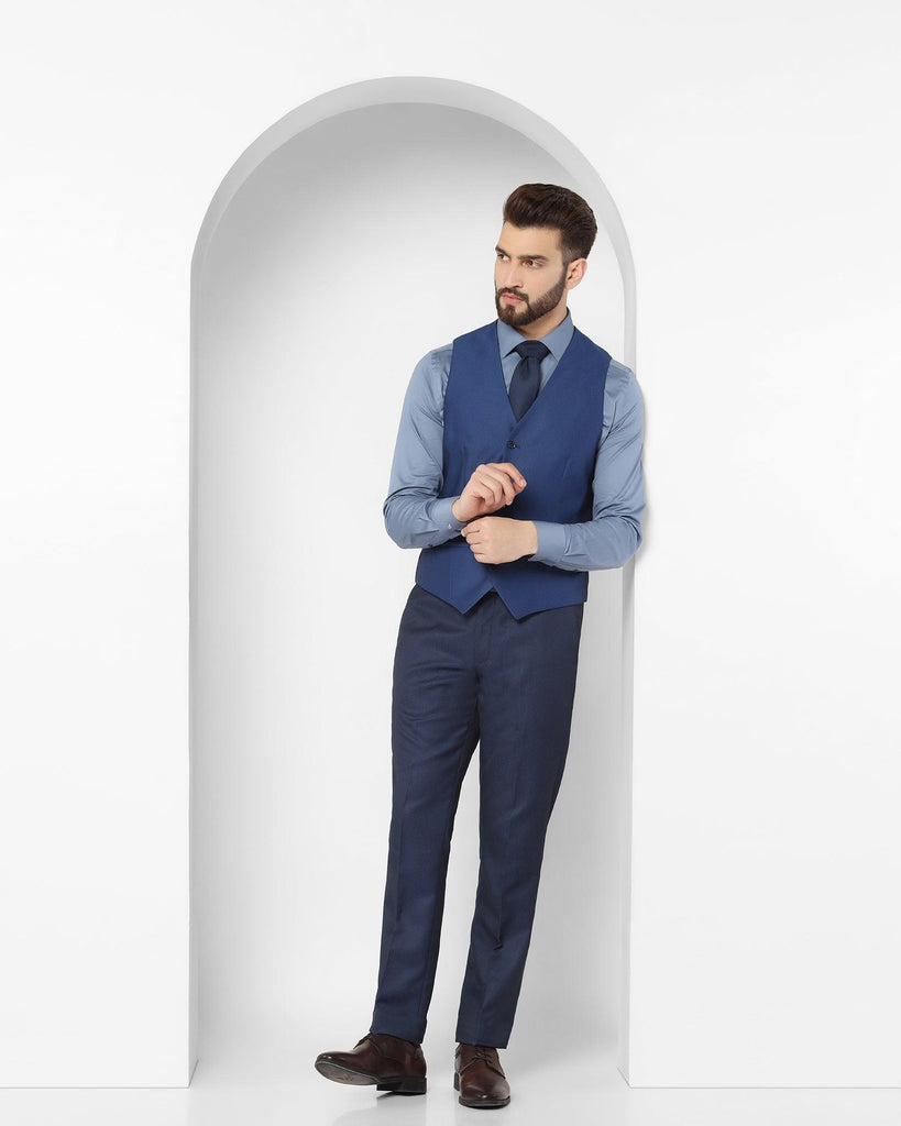 Tuxedo Multitude 6X Navy Textured Formal Suit - Erasmo