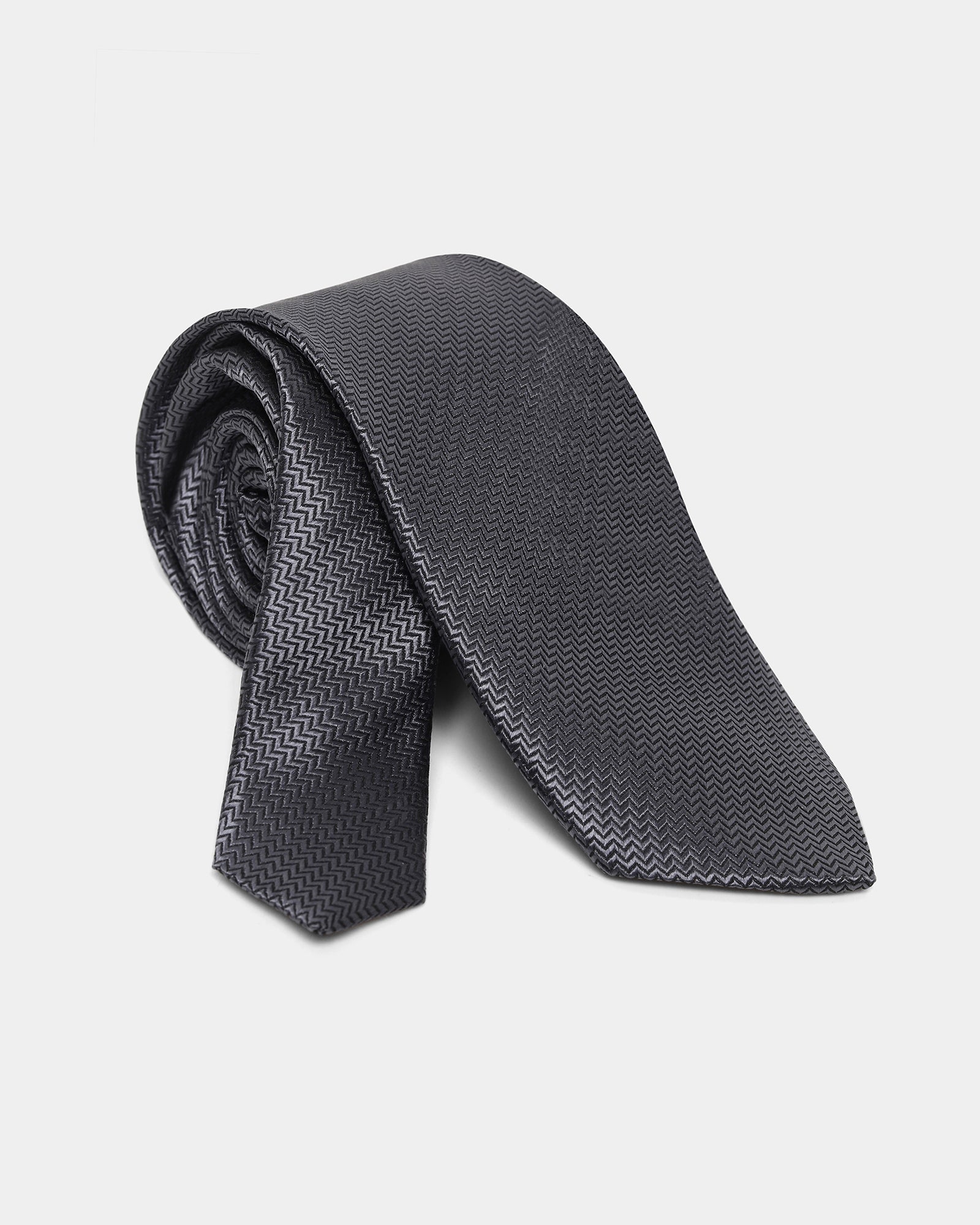 Grey Jacquard Tie - Berlin