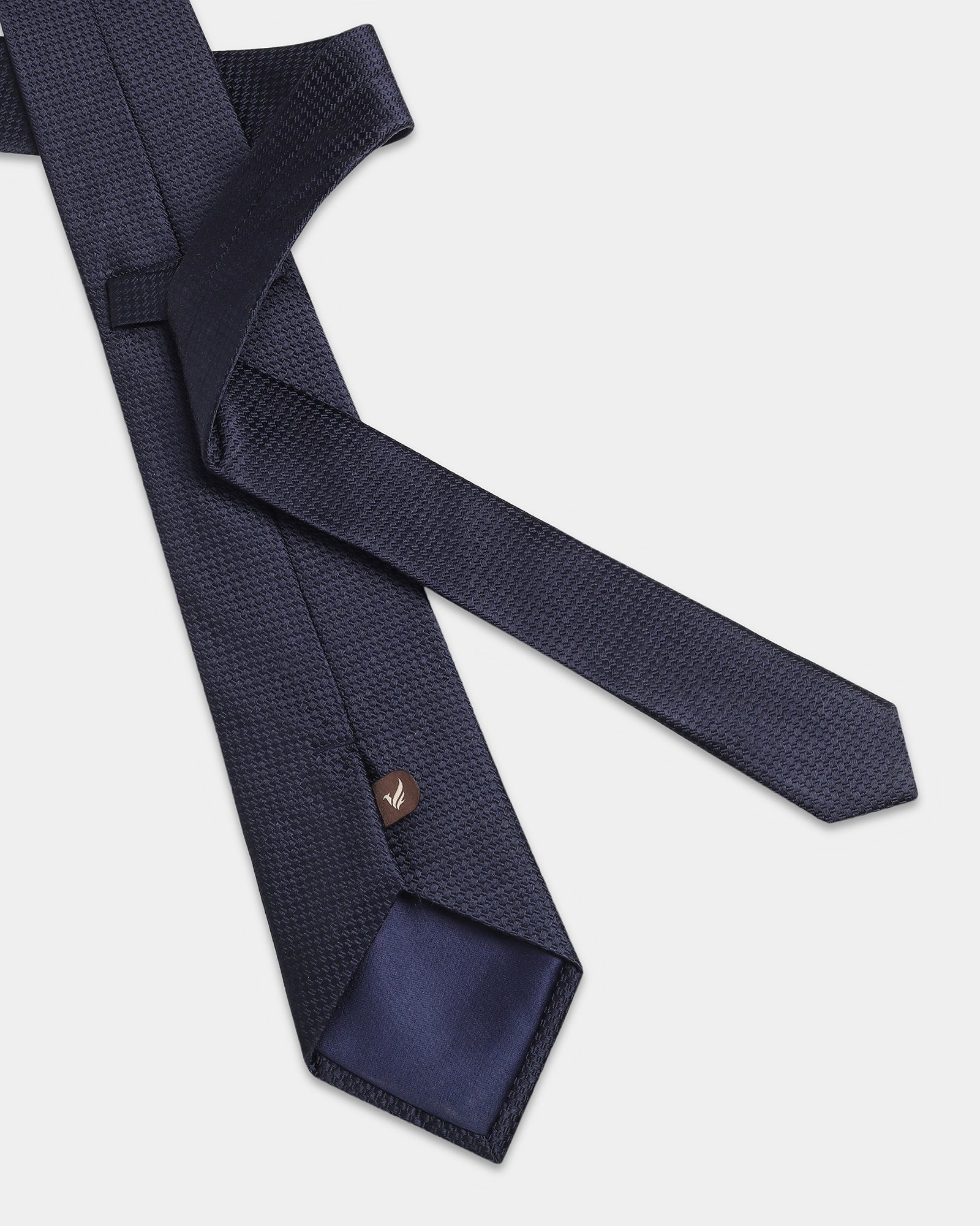 Navy Textured Tie - Borne