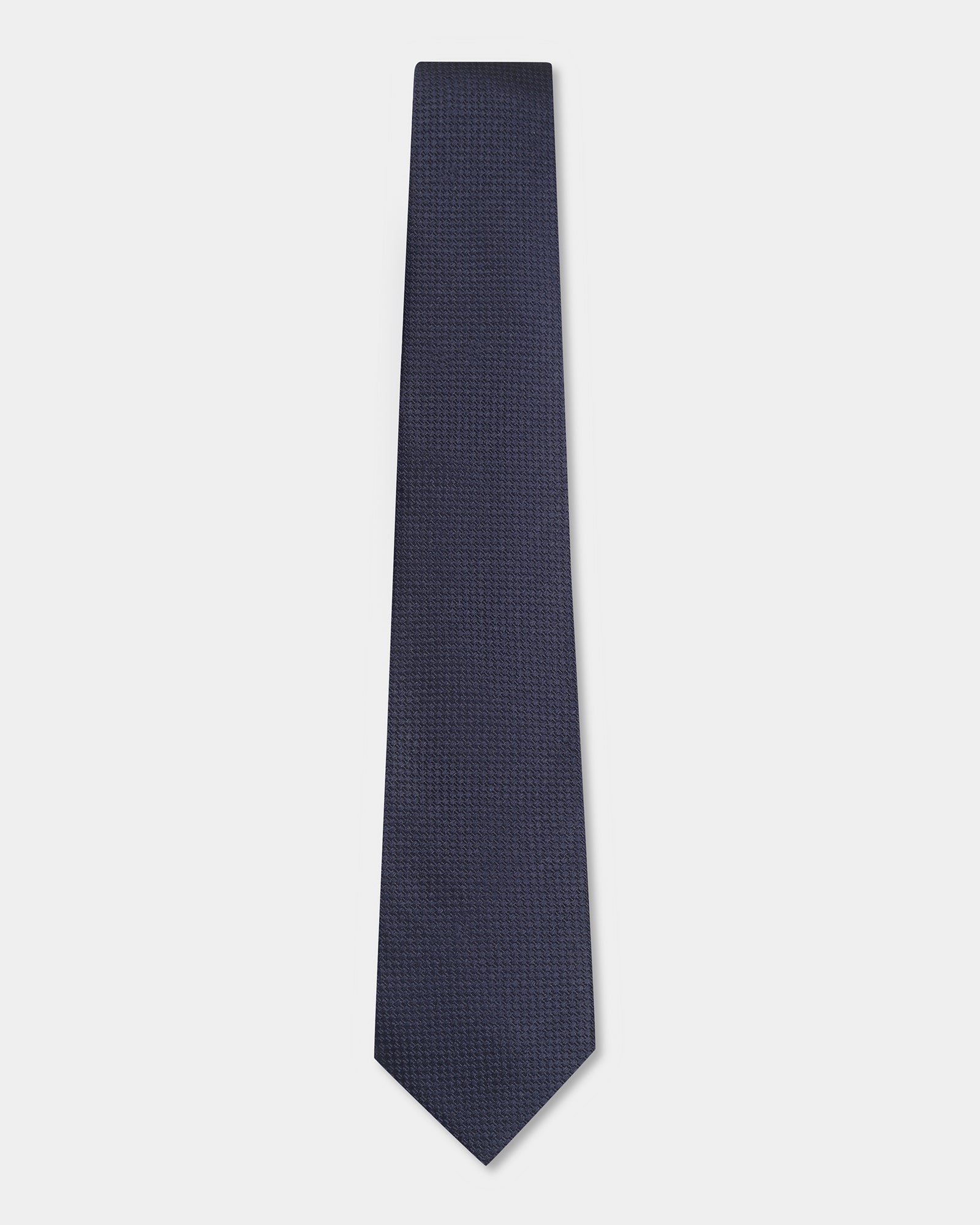 Navy Textured Tie - Borne