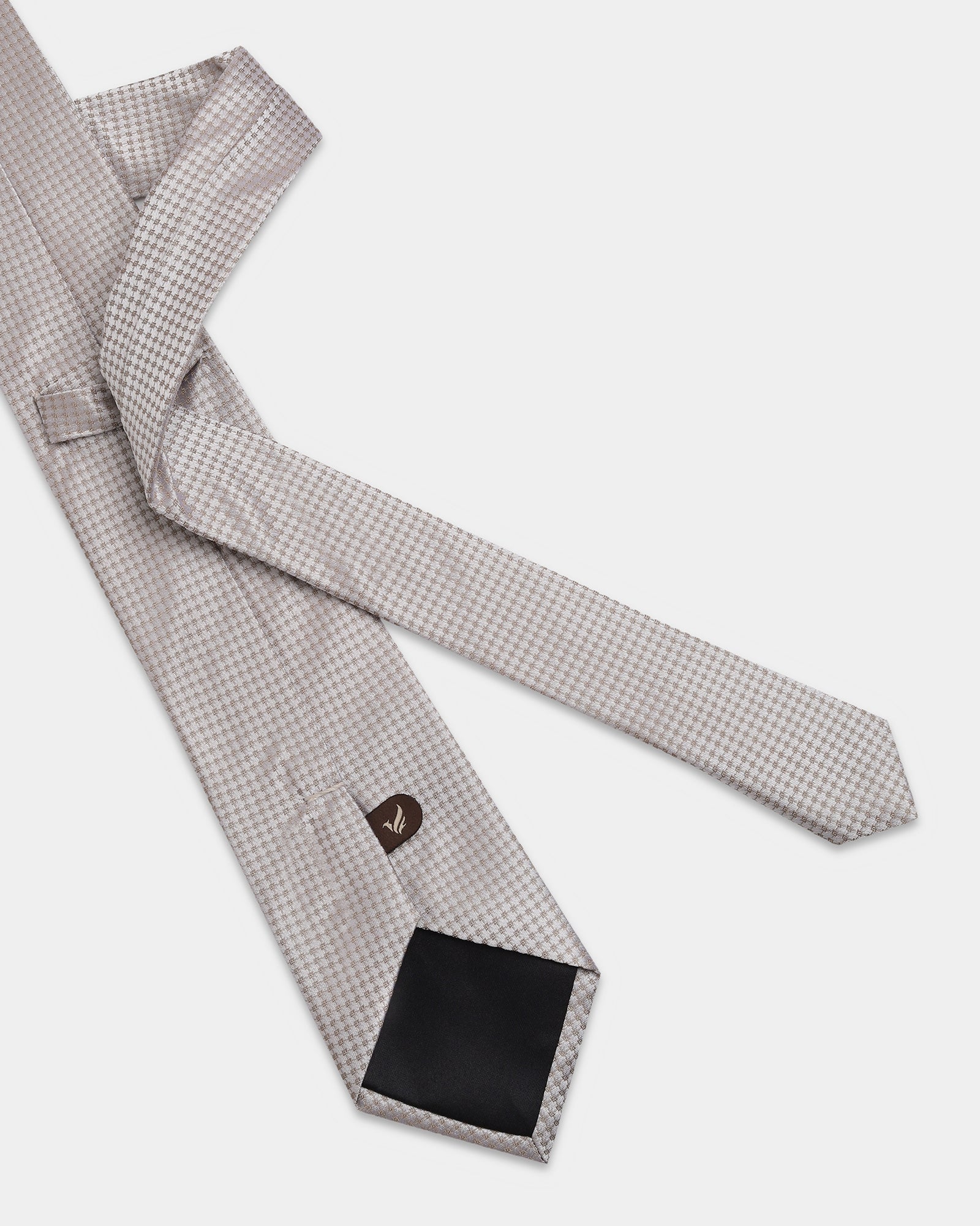 Beige Printed Tie - Brook