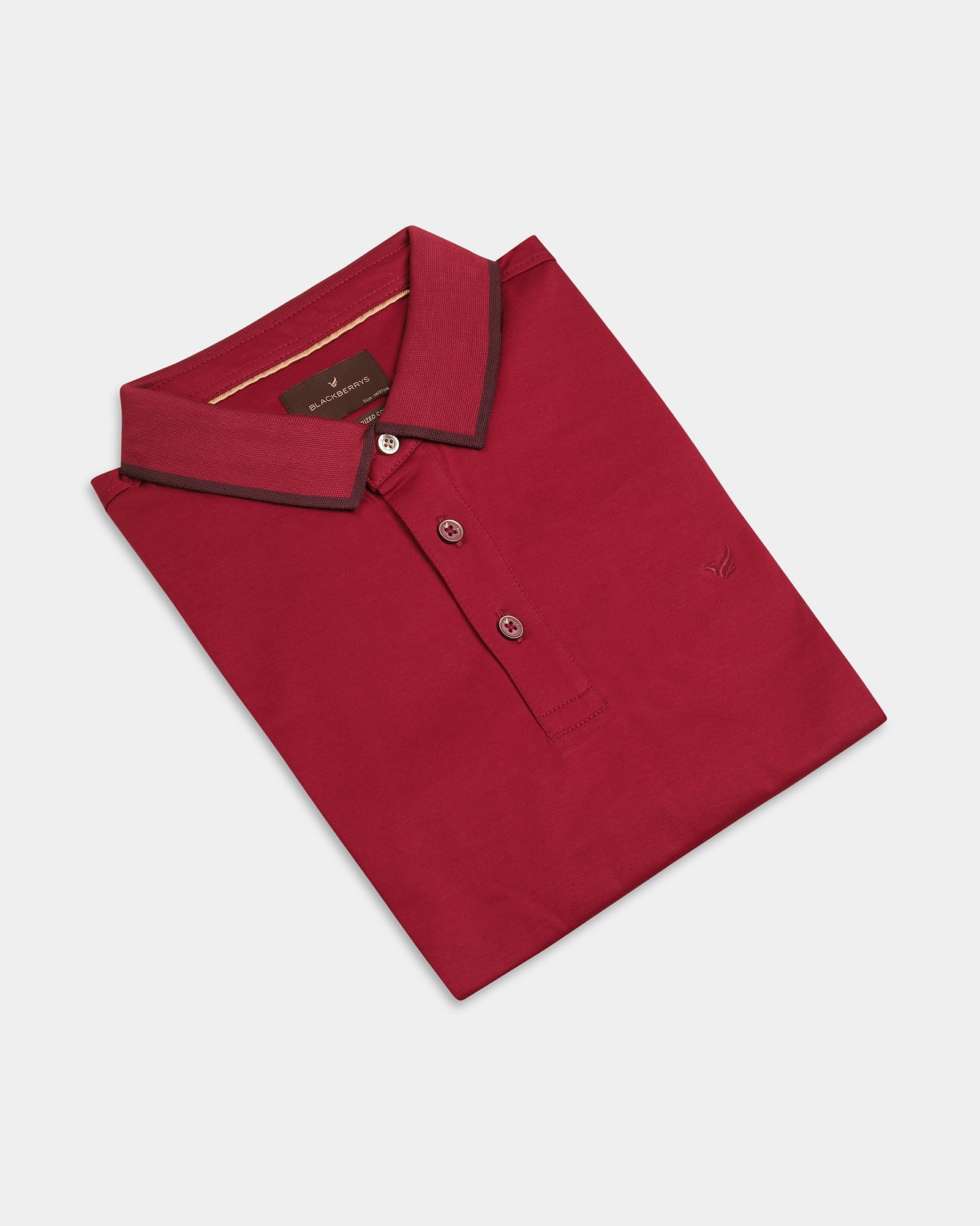Tomato Rust Solid Polo - Ae Ryun