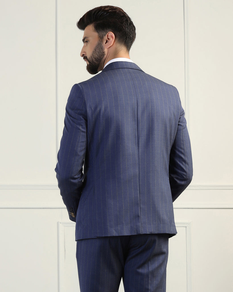 Two Piece Navy Stripe Formal Suit - Bertie