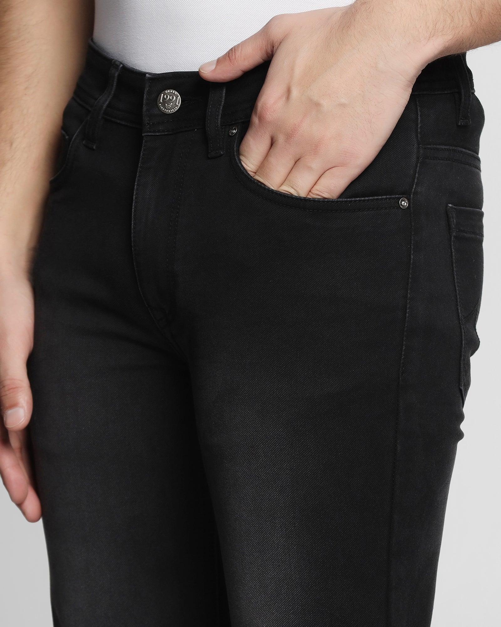 Ultrasoft Slim Comfort Buff Fit Black Jeans - Rory