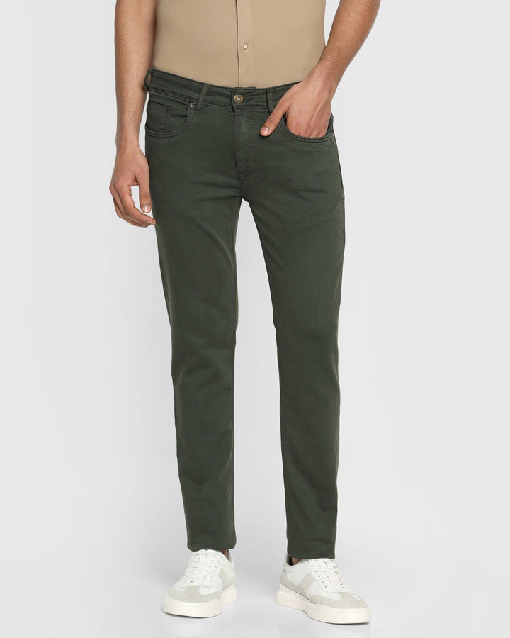 Ultrasoft Slim Yonk Fit Olive Jeans - Davis