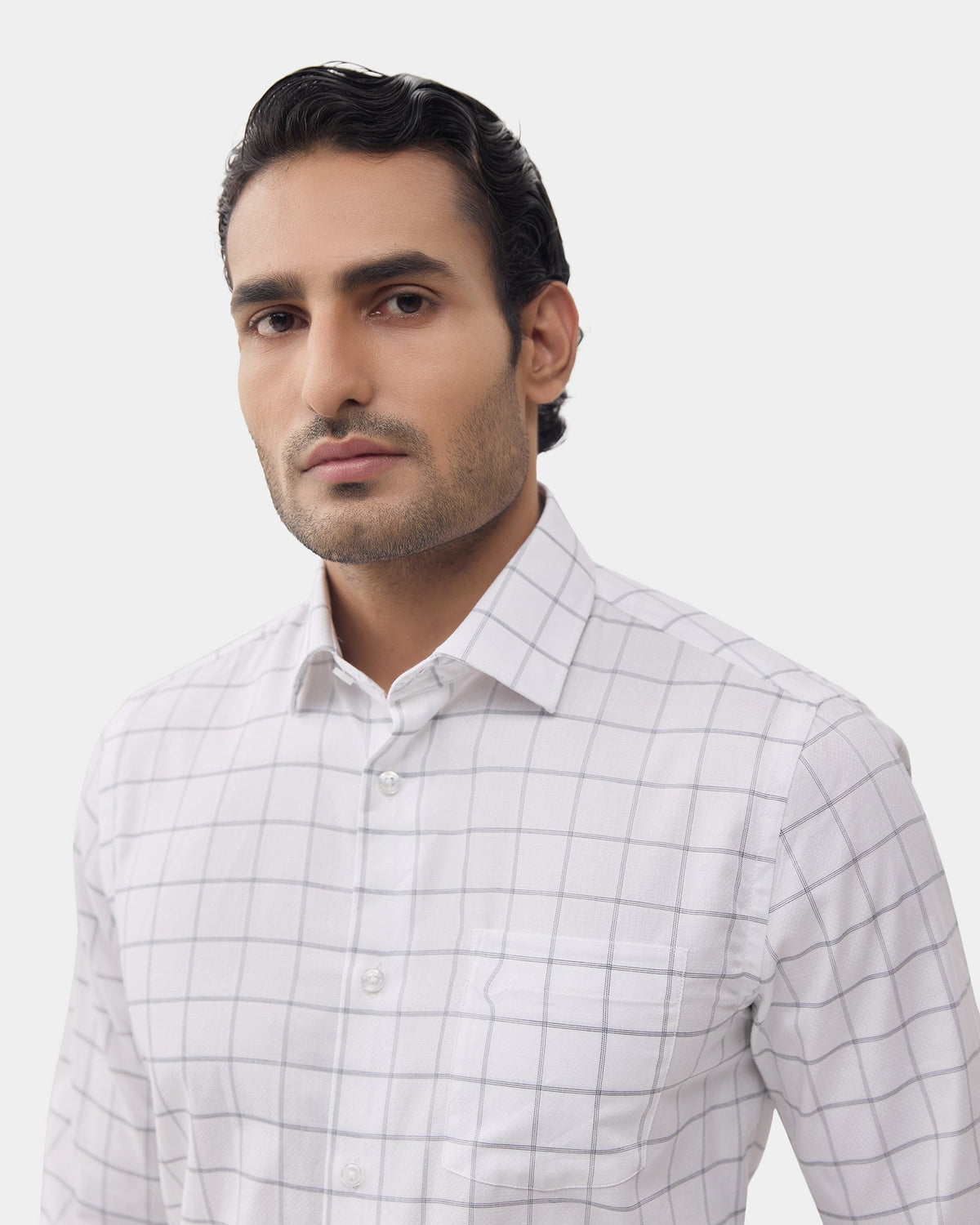 White Check Shirt - Sentra