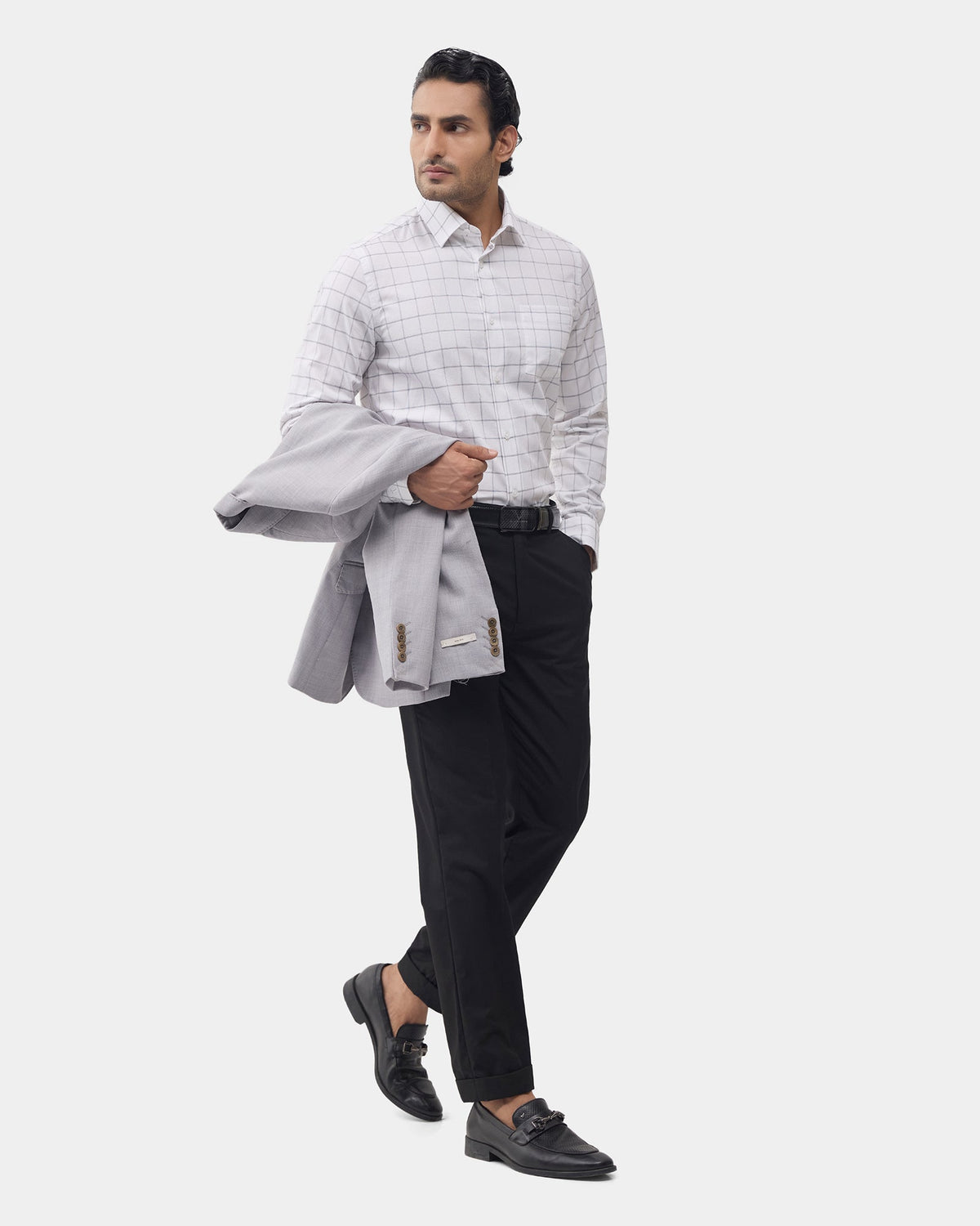 White Check Shirt - Sentra