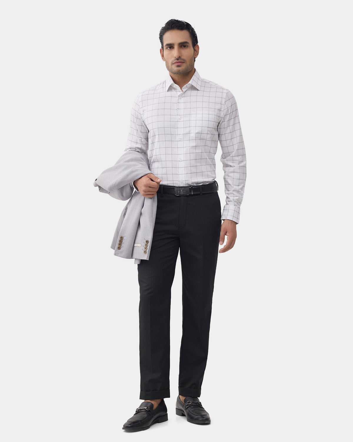 White Check Shirt - Sentra