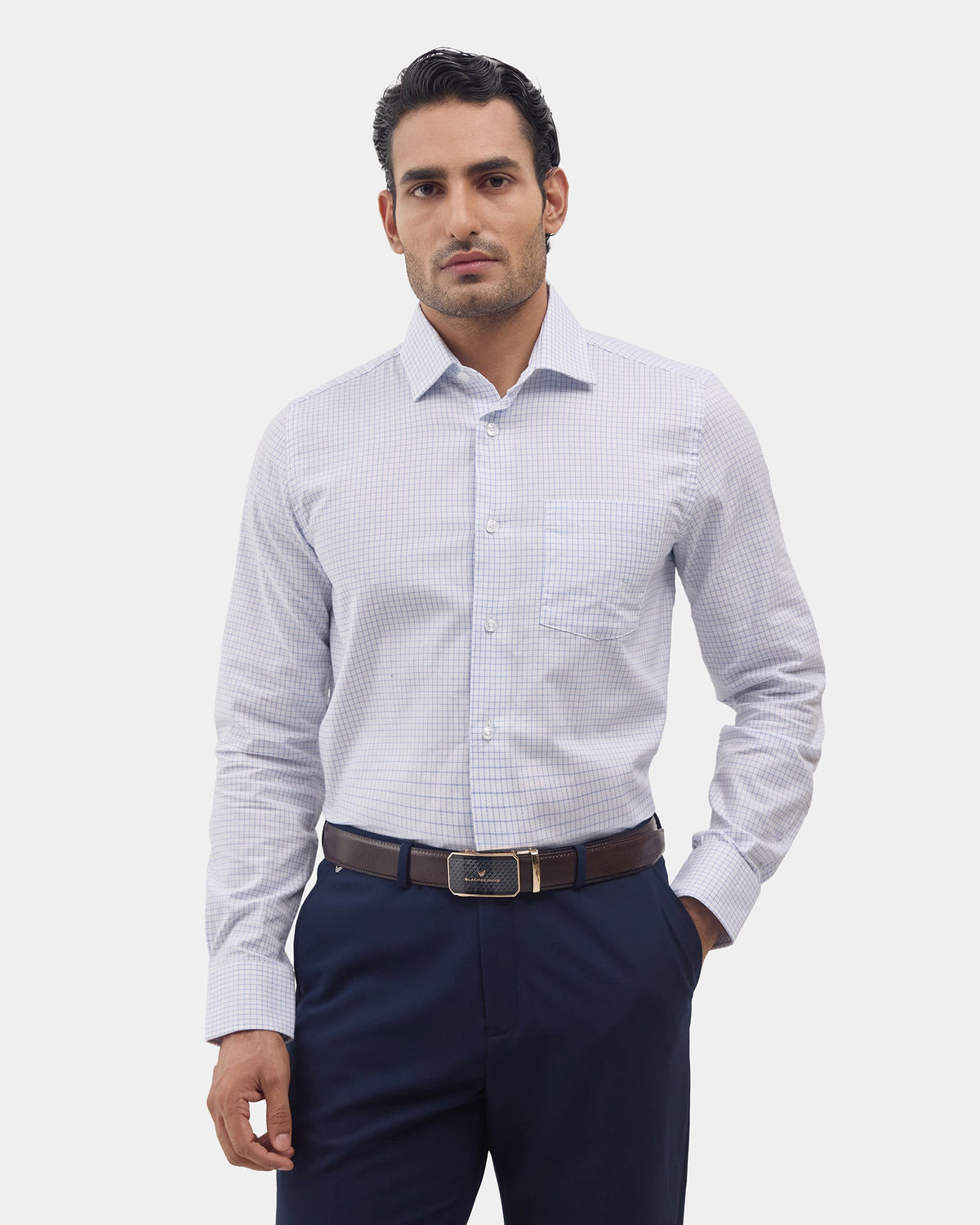White Check Shirt - Stalix