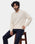 White Textured Sweater - Paris