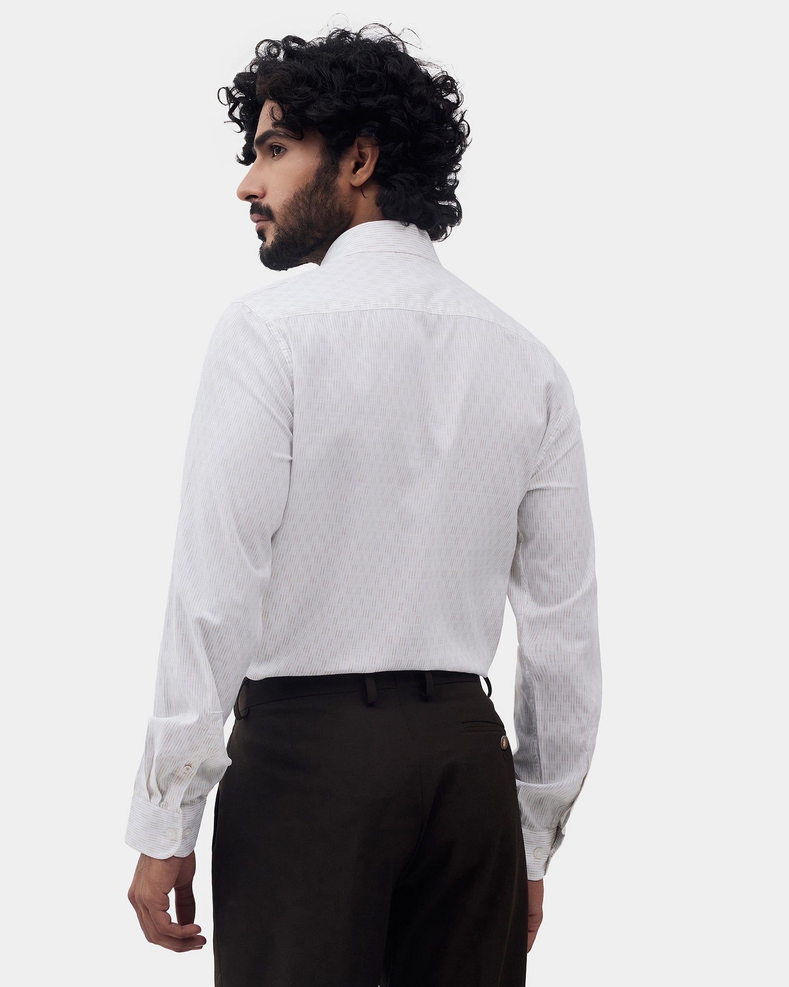 White Printed Shirt - Benico