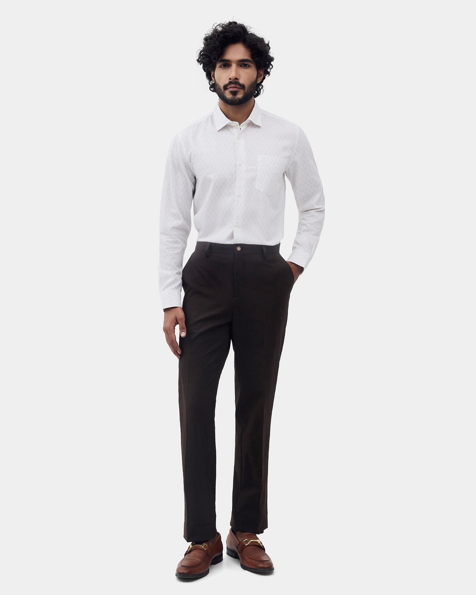 White Printed Shirt - Benico
