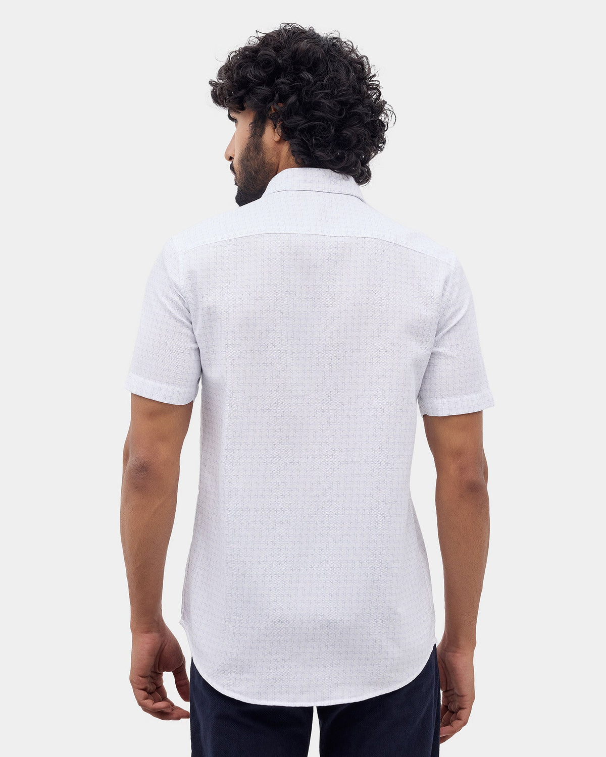 White Printed Shirt - Damios