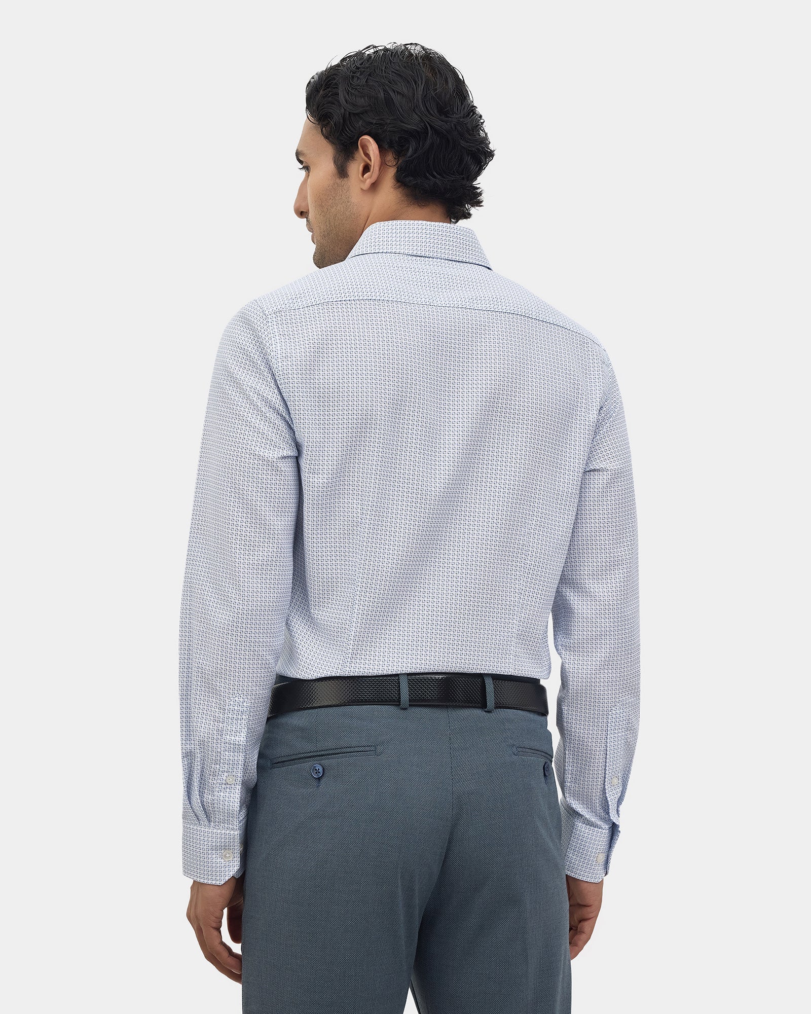White Printed Shirt - Zentro