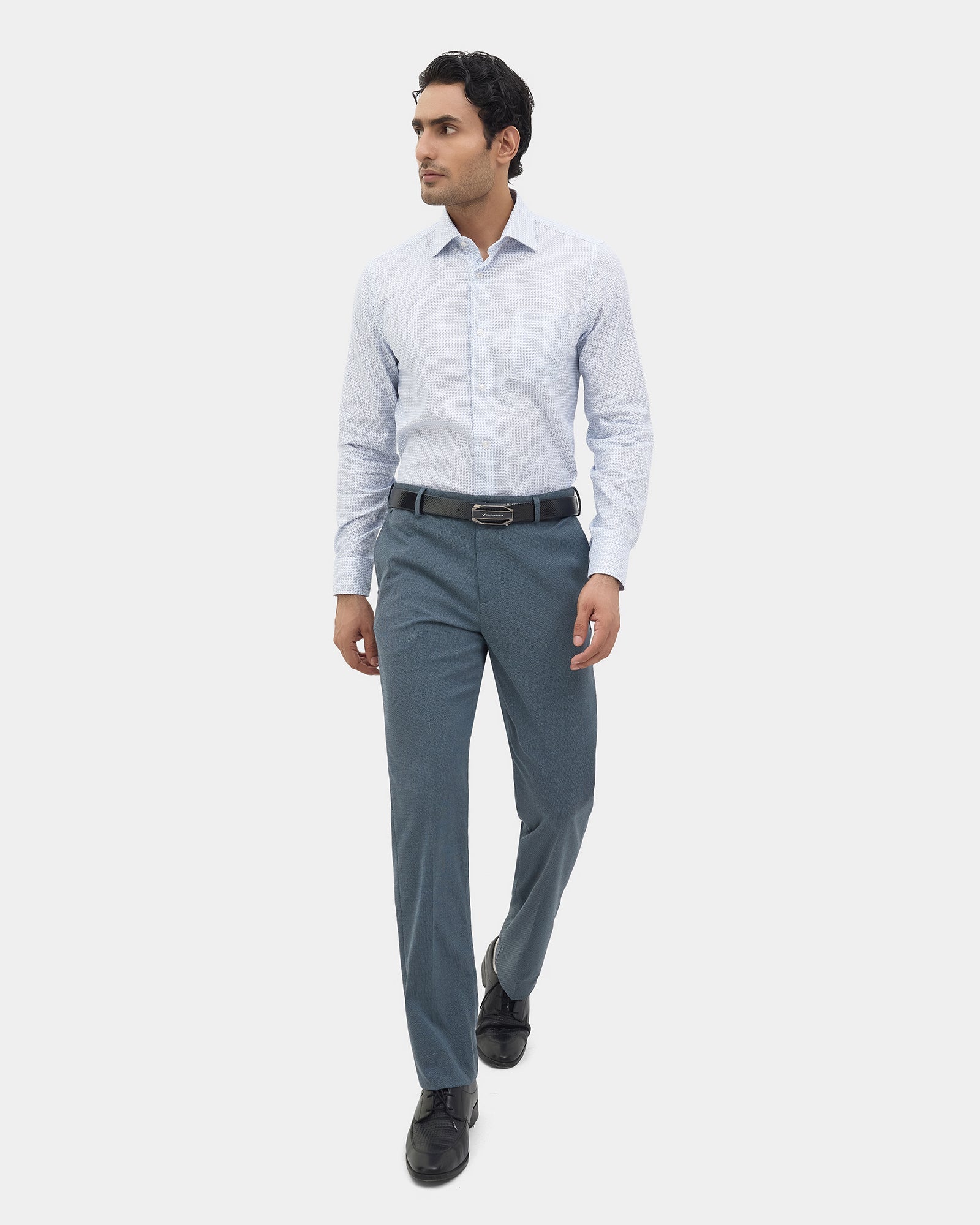 White Printed Shirt - Zentro