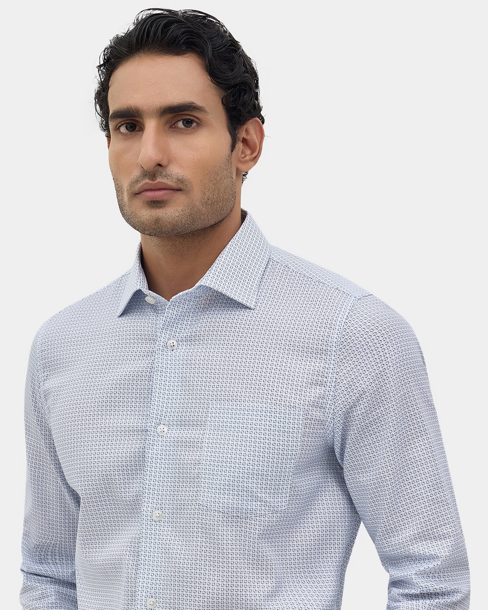 White Printed Shirt - Zentro