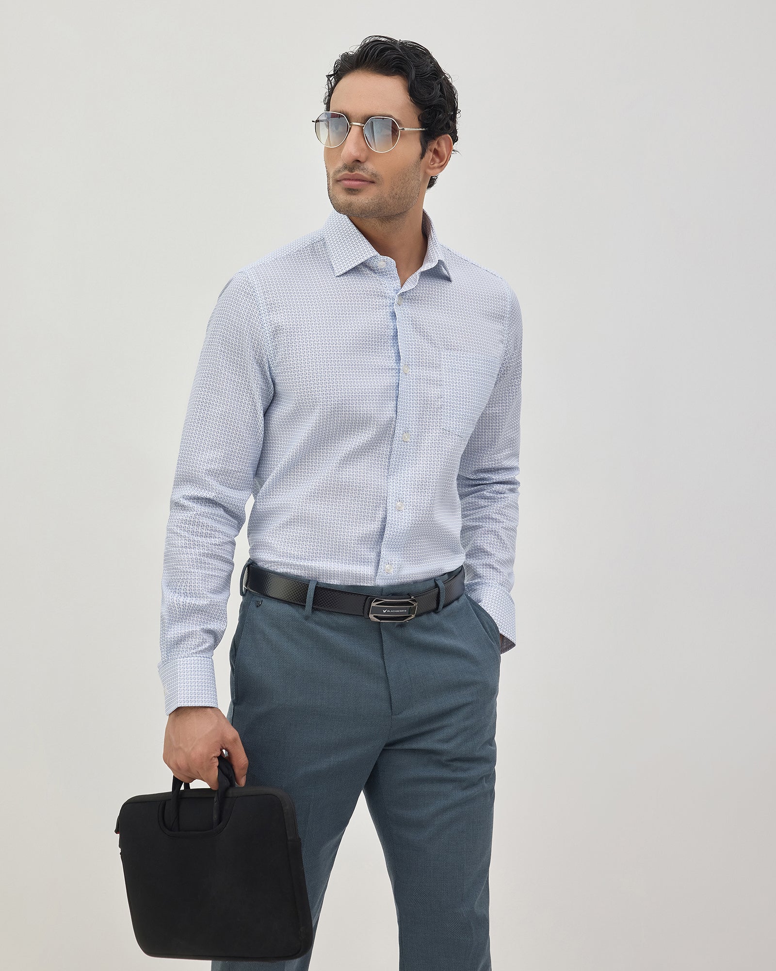 White Printed Shirt - Zentro