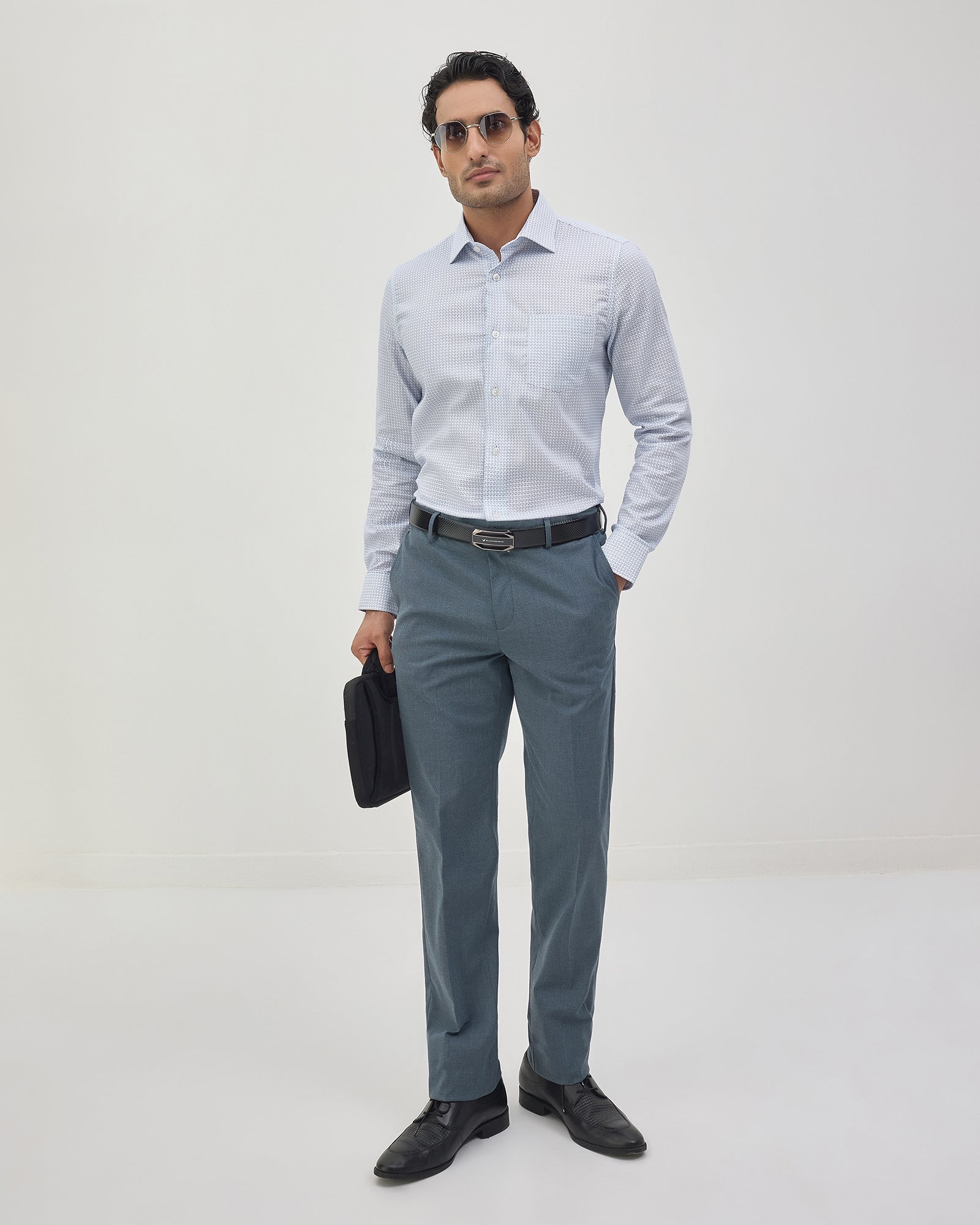 White Printed Shirt - Zentro