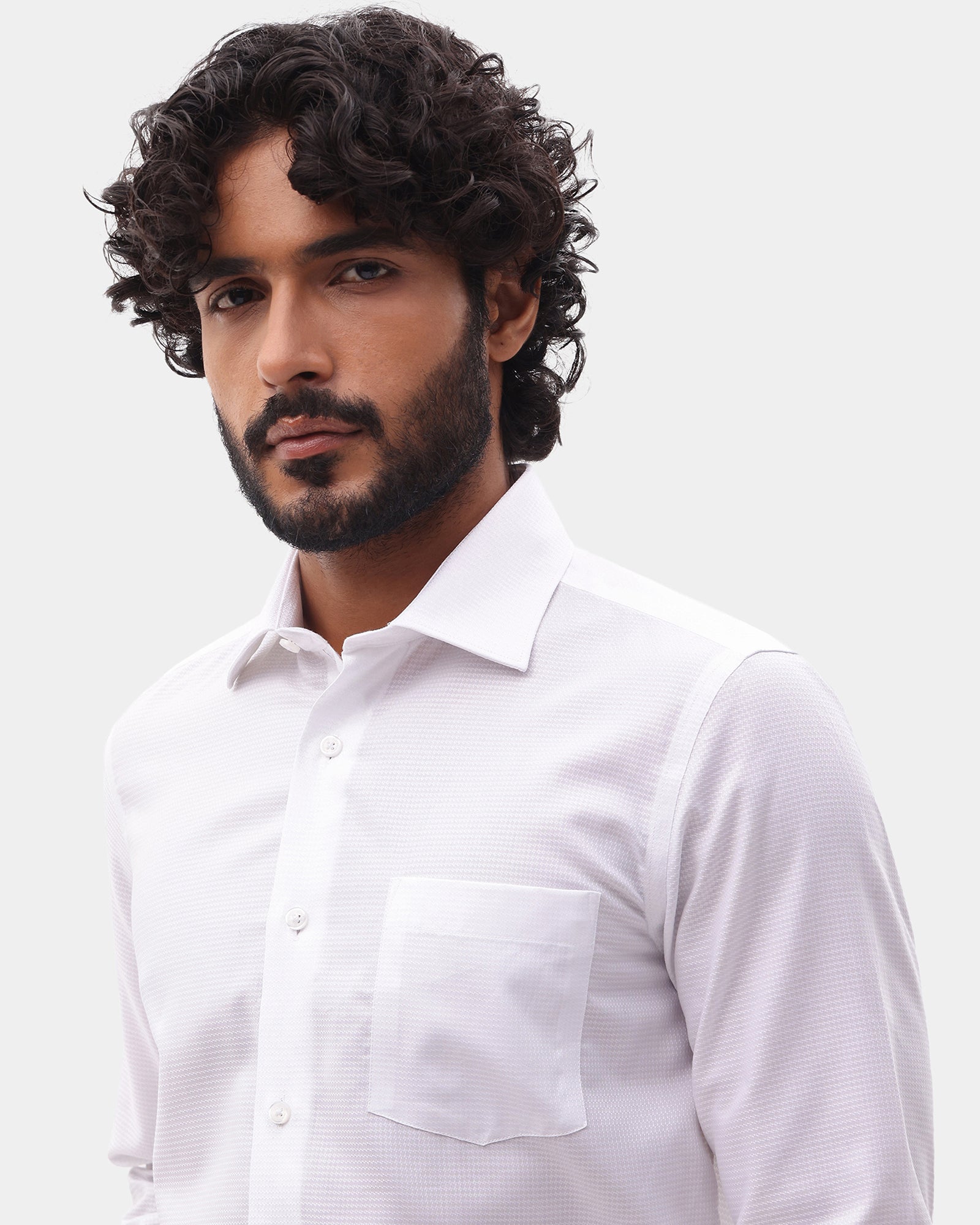 White Textured Shirt - Stilon