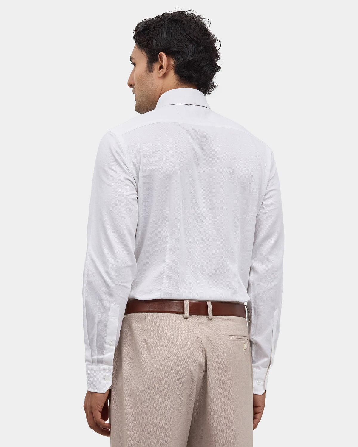 White Solid Shirt - Fair