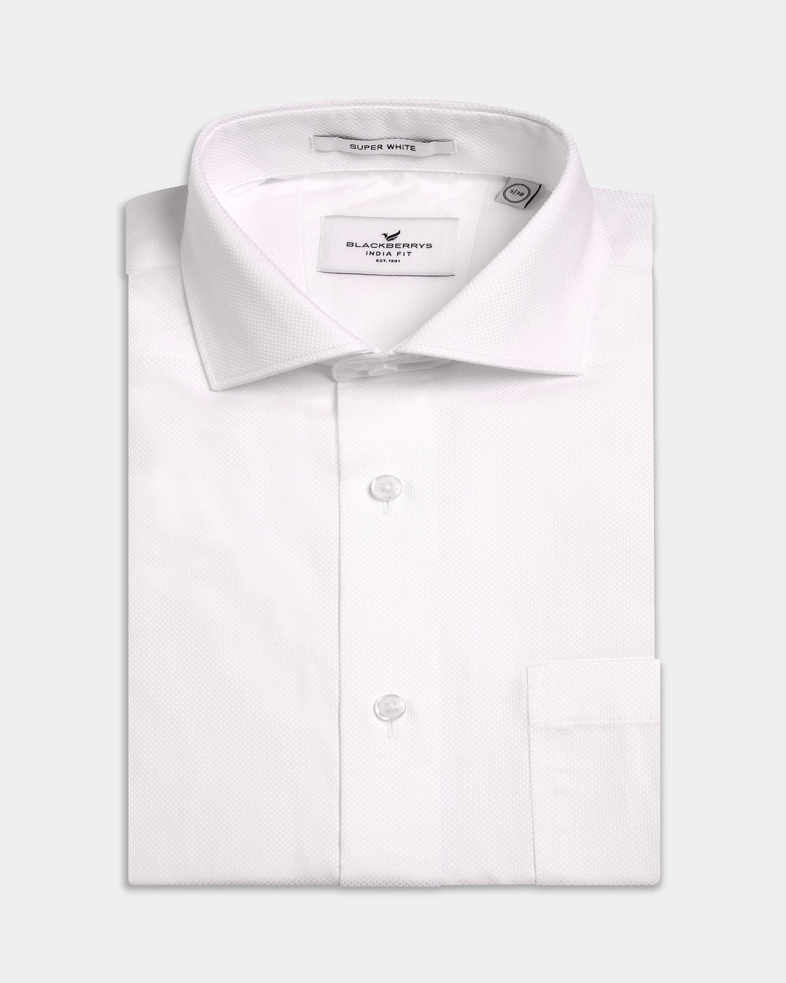 White Textured Shirt - Alvero