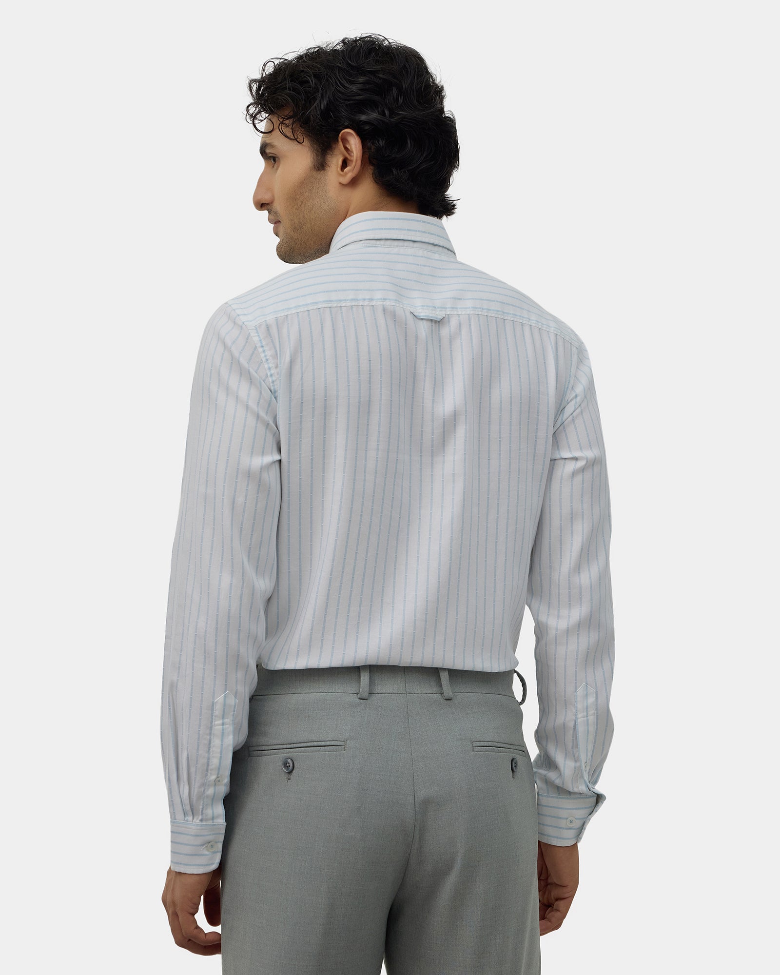White Stripe Shirt - Fenzo