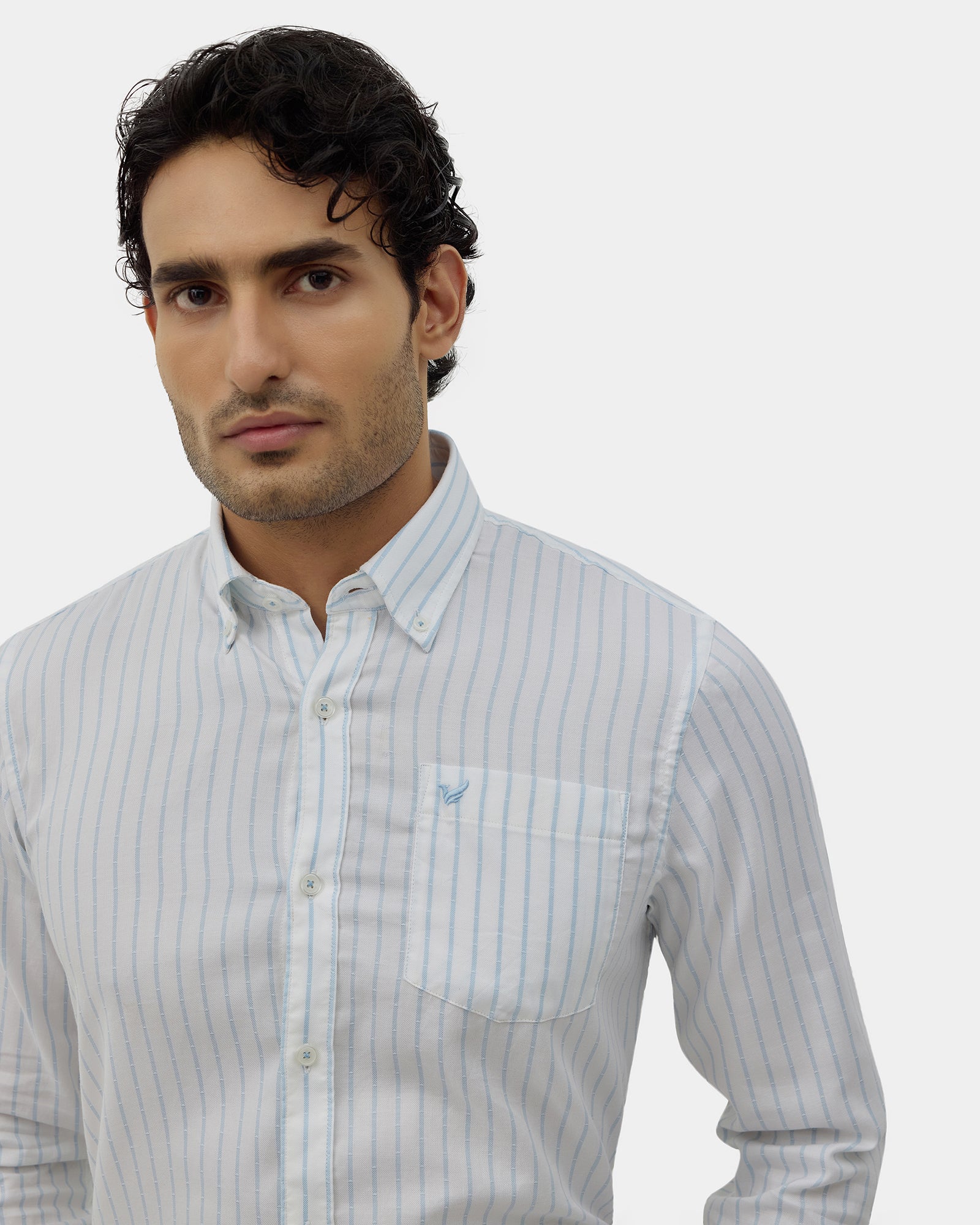 White Stripe Shirt - Fenzo