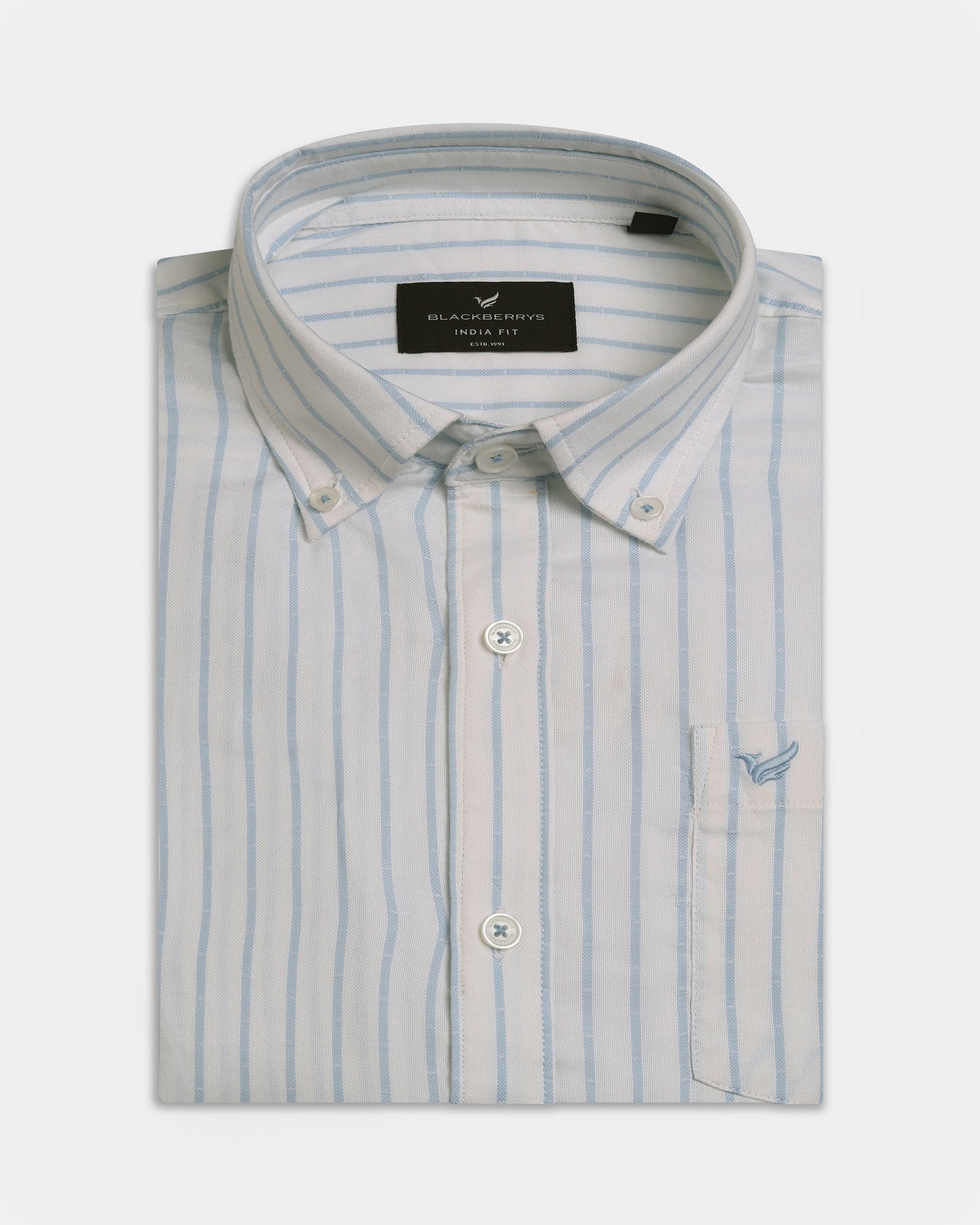 White Stripe Shirt - Fenzo