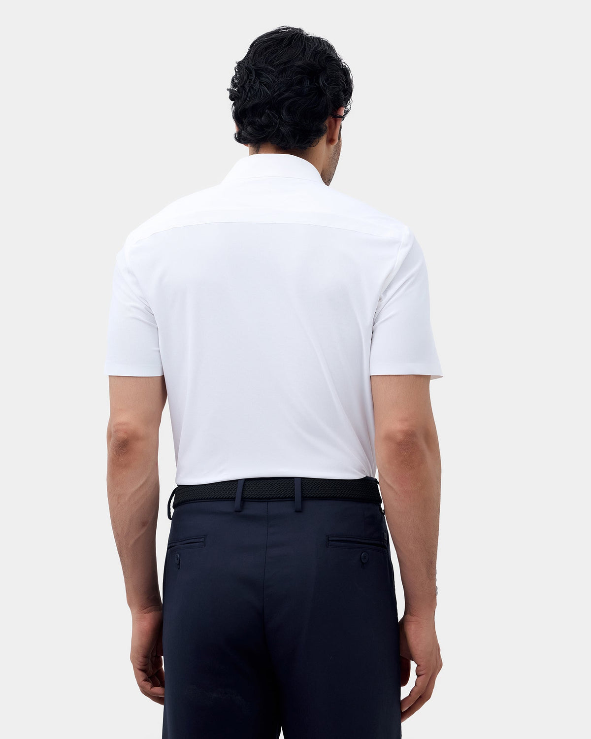 White Techpro Textured Shirt - Kanon