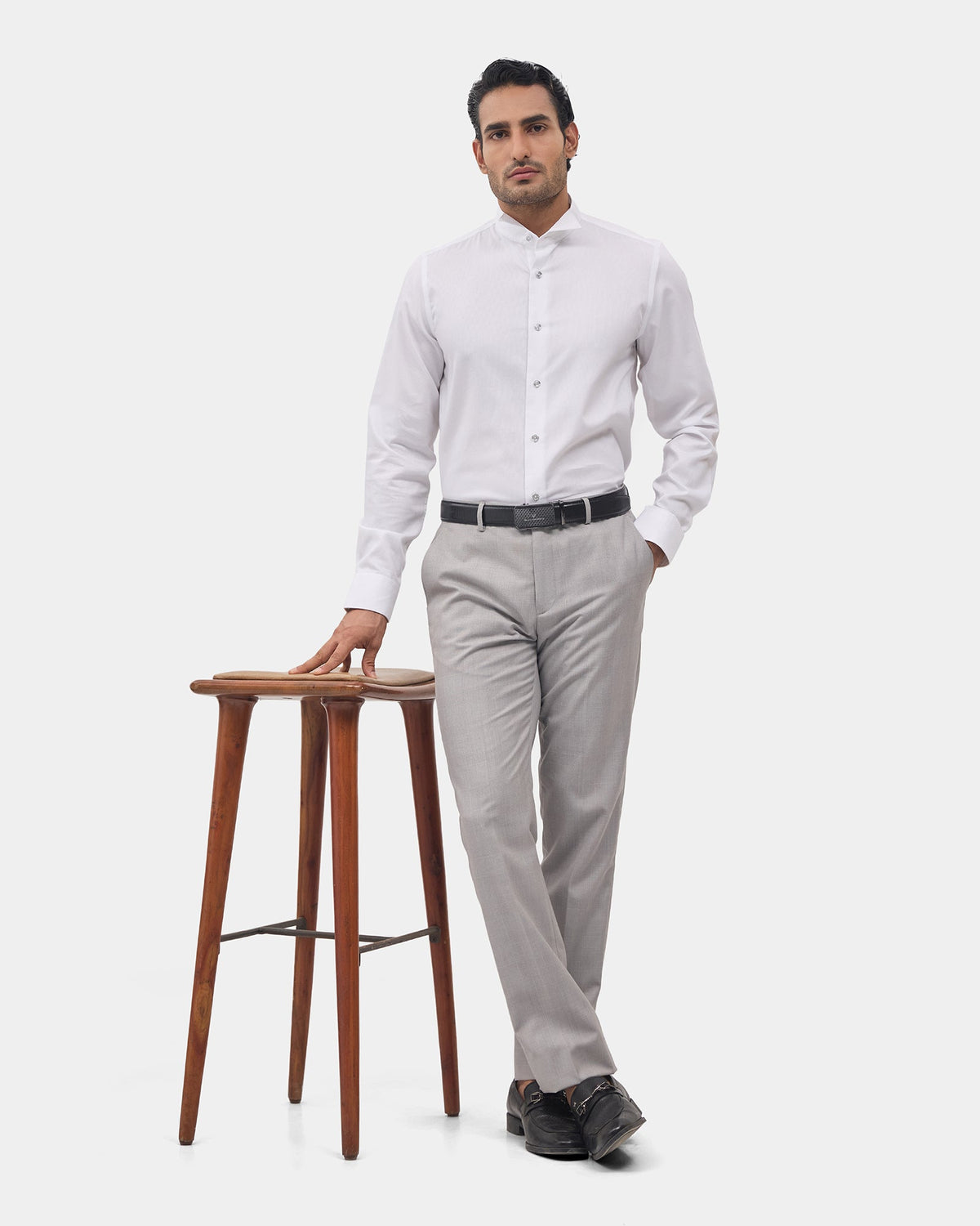 Super White Textured Shirt - Wing