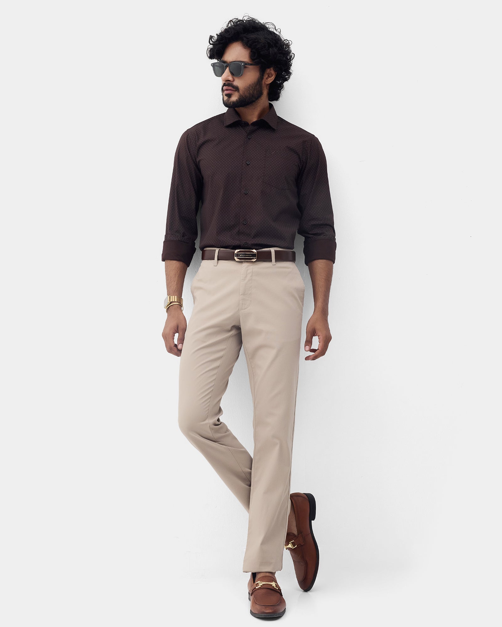 Wine Printed Shirt - Oplos
