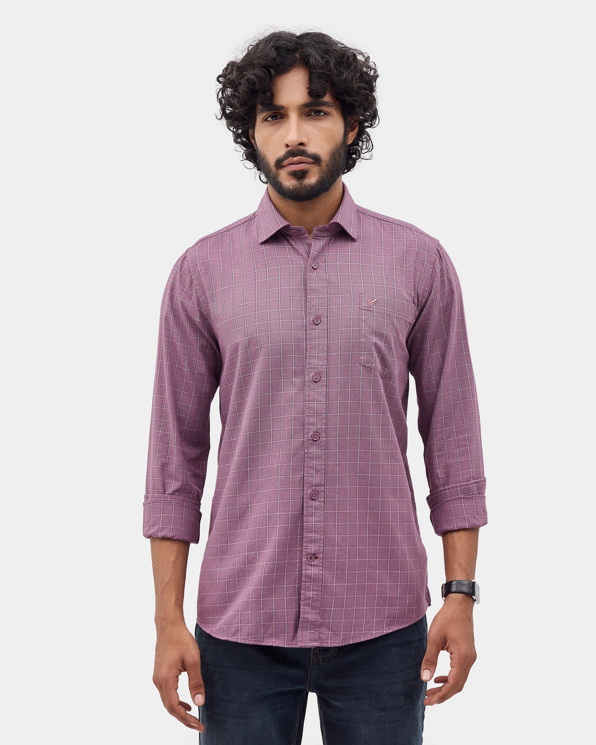 Wine Check Shirt - Kyros