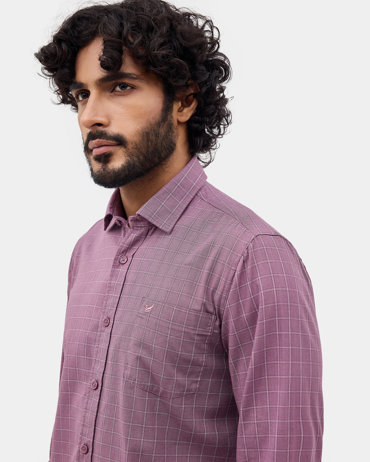 Wine Check Shirt - Kyros