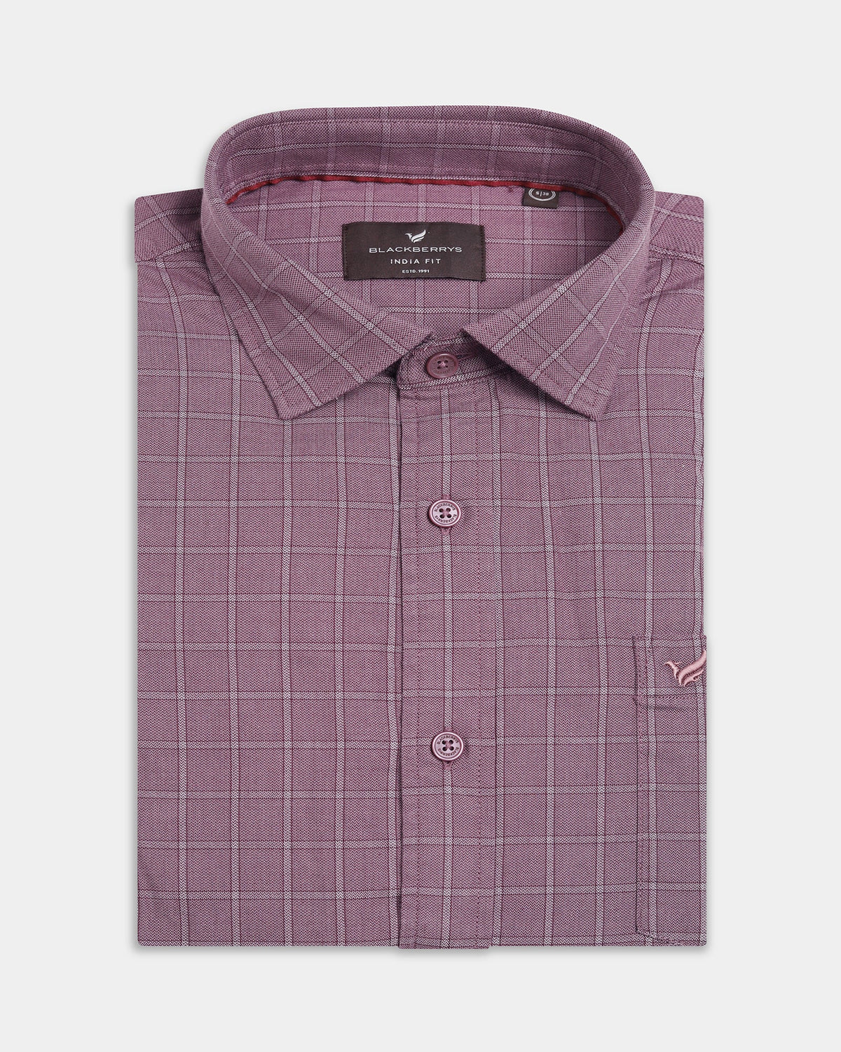 Wine Check Shirt - Kyros
