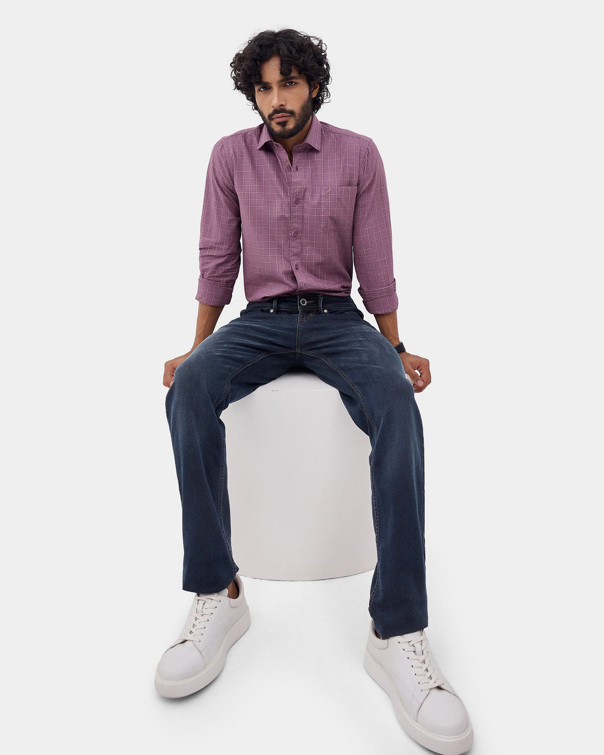 Wine Check Shirt - Kyros